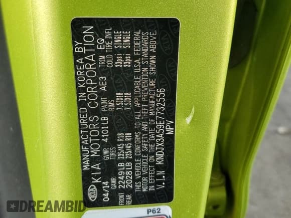 ✅ 2014 Kia Soul + • VIN: KNDJX3A59E7732556 • Lot: 91619365. Listed on Copart with 51,024 mi. Free auction sales archive from the USA and detailed vehicle history report at DreamBid. Image 12.