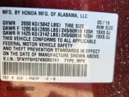 ✅ 2019 Honda Pilot EX-L • VIN: 5FNYF6H57KB086741 • Lot: 93200025. Listed on Copart with 111,331 mi. Free auction sales archive from the USA and detailed vehicle history report at DreamBid. Image 12.