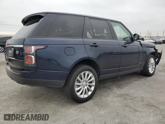 ✅ 2020 Land Rover Range Rover HSE • VIN: SALGS2RU8LA403337 • Lot: 50614885. Listed on Copart with 25,836 mi. Free auction sales archive from the USA and detailed vehicle history report at DreamBid. Image 3.