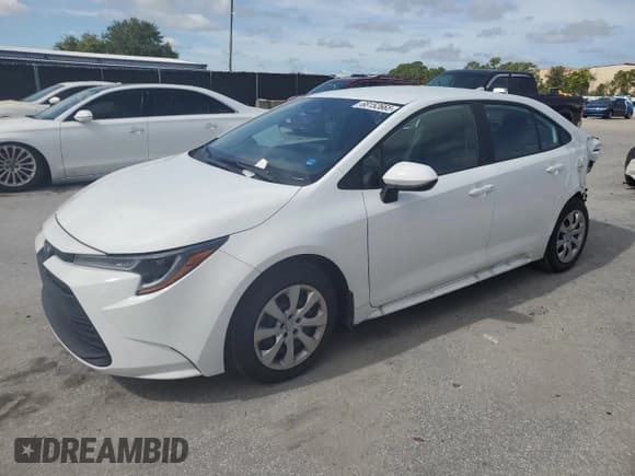 ✅ 2025 Toyota Corolla LE • VIN: 5YFB4MDE6SP300371 • Lot: 92033455. Listed on Copart with 2,430 mi. Free auction sales archive from the USA and detailed vehicle history report at DreamBid. Image 1.