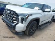 ✅ 2025 Toyota Tundra Platinum • VIN: 5TFNA5DB9SX322383 • Lot: 43026152. Listed on IAAI with 3,711 mi. Free auction sales archive from the USA and detailed vehicle history report at DreamBid. Image 2.