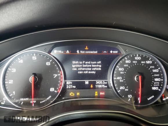 ✅ 2016 Audi A6 Premium • VIN: WAUFFAFC1GN124742 • Lot: 68173615. Listed on Copart with 115,675 mi. Free auction sales archive from the USA and detailed vehicle history report at DreamBid. Image 9.