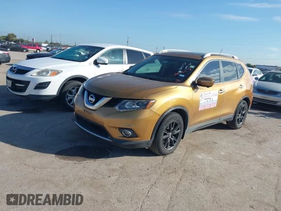 ✅ 2015 Nissan Rogue SL • VIN: 5N1AT2MTXFC786632 • Lot: 43688954. Listed on IAAI with 154,758 mi. Free auction sales archive from the USA and detailed vehicle history report at DreamBid. Image 2.