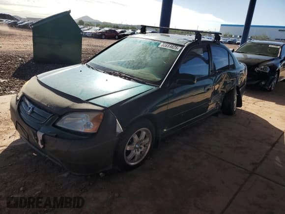 ✅ 2001 Honda Civic EX • VIN: 1HGES26791L028655 • Лот: 80659825. Опубликован ранее на Copart с пробегом 223 481 миль. Бесплатный доступ к архиву аукционных продаж из США и подробный отчёт об истории автомобиля на DreamBid. Изображение 1.