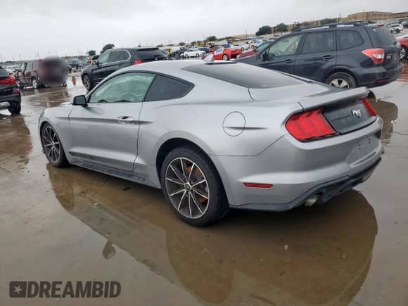 2021 Ford Mustang EcoBoost with VIN 1FA6P8TH7M5137392, listed as a Copart auction lot 64767285 with 100,212 mi miles and Salvage title. Bid and sale history available at DreamBid. Image 2.