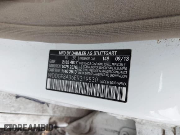 ✅ 2014 Mercedes-Benz C 300 Sport • VIN: WDDGF8AB6ER319830 • Lot: 43463831. Wystawiony na IAAI z przebiegiem Nie podano. Bezpłatny archiwum sprzedaży aukcyjnych z USA i szczegółowy raport historii pojazdu na DreamBid. Zdjęcie 9.