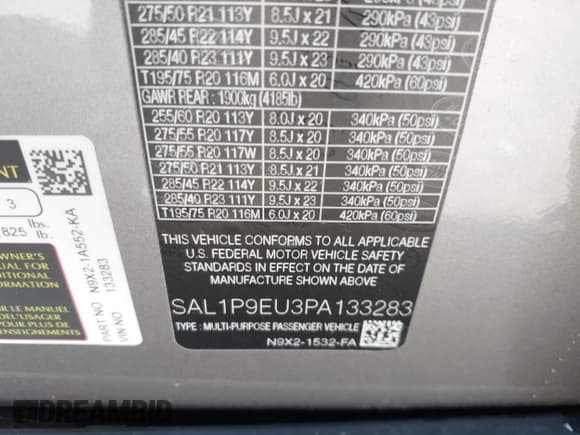 ✅ 2023 Land Rover Range Rover Sport SE • VIN: SAL1P9EU3PA133283 • Лот: 42582640. Опубликован ранее на IAAI с пробегом 13 074 миль. Бесплатный доступ к архиву аукционных продаж из США и подробный отчёт об истории автомобиля на DreamBid. Изображение 9.