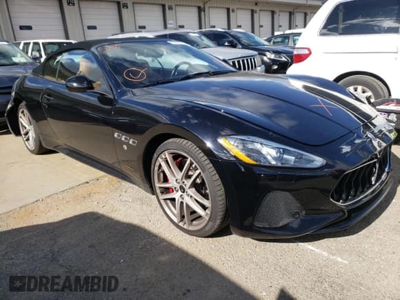 ✅ 2018 Maserati GranTurismo Sport • VIN: ZAM45VMA9J0295535 • Lot: 60956572. Listed on Copart with 27,487 mi. Free auction sales archive from the USA and detailed vehicle history report at DreamBid. Image 1.
