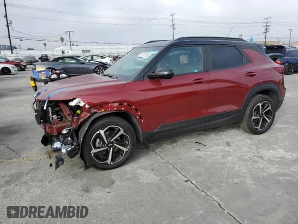 2023 Chevrolet TrailBlazer RS с VIN KL79MTSL4PB153559, выставлен на аукционе Copart как лот 81773135 с пробегом 17 647 миль миль и Списание • Salvage title. История ставок и продаж доступна на DreamBid. Изображение 1.