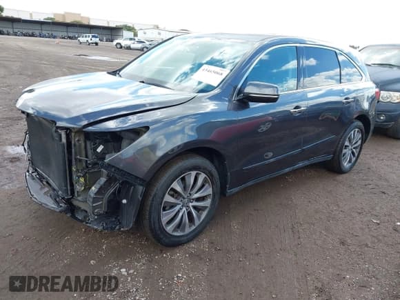 ✅ 2016 Acura MDX Technology • VIN: 5FRYD4H44GB005900 • Lot: 43465068. Listed on IAAI with 125,036 mi. Free auction sales archive from the USA and detailed vehicle history report at DreamBid. Image 2.