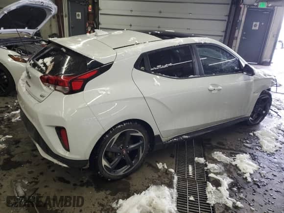 2019 Hyundai Veloster Turbo z VIN KMHTH6AB3KU011655, wystawiony jako Copart lot #41699095 z przebiegiem 66 870 mil mil oraz Szkoda całkowita • Salvage title. Historia ofert i sprzedaży dostępna na DreamBid. Obrazek 3.