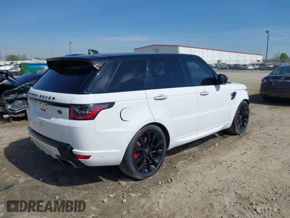 ✅ 2020 Land Rover Range Rover Sport HST • VIN: SALWS2RU1LA714474 • Lot: 41897748. Listed on IAAI with 81,627 mi. Free auction sales archive from the USA and detailed vehicle history report at DreamBid. Image 4.