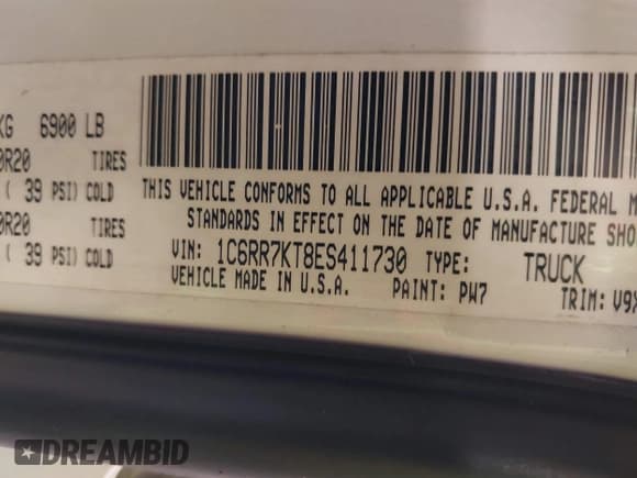 ✅ 2014 Ram 1500 Express • VIN: 1C6RR7KT8ES411730 • Lot: 42532217. Listed on IAAI with 173,386 mi. Free auction sales archive from the USA and detailed vehicle history report at DreamBid. Image 9.