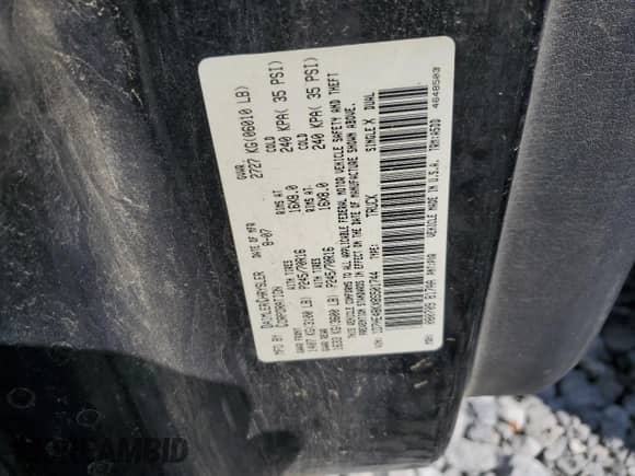 2008 Dodge Dakota SLT z VIN 1D7HE48KX8S501744, wystawiony jako Copart lot #74484394 z przebiegiem 189 083 mil mil oraz Czysty tytuł • Clean title. Historia ofert i sprzedaży dostępna na DreamBid. Obrazek 12.