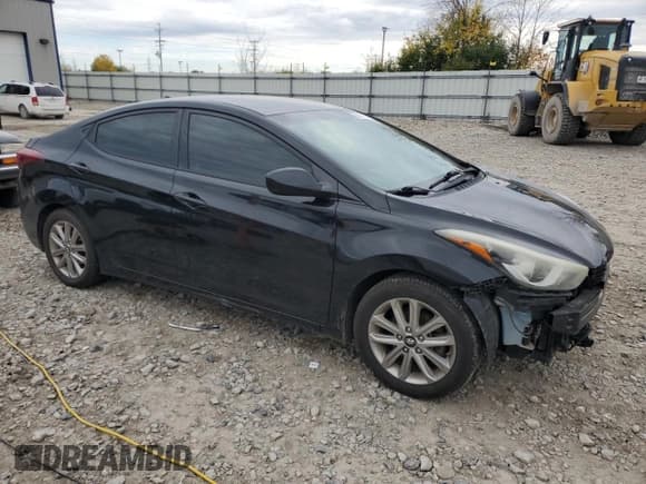 ✅ 2015 Hyundai Elantra SE • VIN: 5NPDH4AE5FH618583 • Lot: 86667715. Listed on Copart with 156,504 mi. Free auction sales archive from the USA and detailed vehicle history report at DreamBid. Image 4.