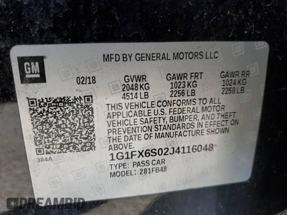 2018 Chevrolet Bolt EV Premier z VIN 1G1FX6S02J4116048, wystawiony jako Copart lot #45917454 z przebiegiem 59 857 mil mil oraz . Historia ofert i sprzedaży dostępna na DreamBid. Obrazek 12.