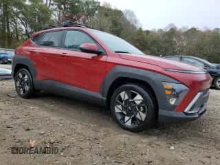2024 Hyundai Kona SEL with VIN KM8HC3AB5RU067853, listed as a Copart auction lot 77452014 with 1,043 mi miles and Salvage title. Bid and sale history available at DreamBid. Image 4.