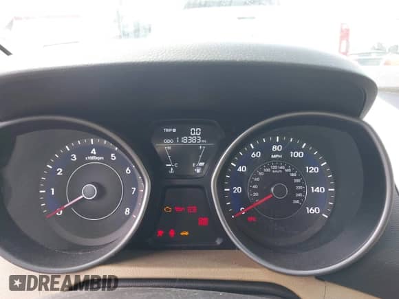 2013 Hyundai Elantra Limited with VIN 5NPDH4AE0DH199720, listed as a IAAI auction lot 43192359 with 118,383 mi miles and . Bid and sale history available at DreamBid. Image 7.