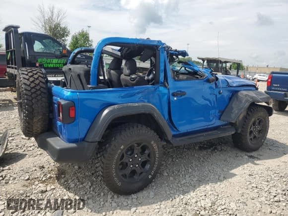 ✅ 2022 Jeep Wrangler Sport S • VIN: 1C4HJXAG2NW227327 • Lot: 65035905. Listed on Copart with 30,630 mi. Free auction sales archive from the USA and detailed vehicle history report at DreamBid. Image 3.