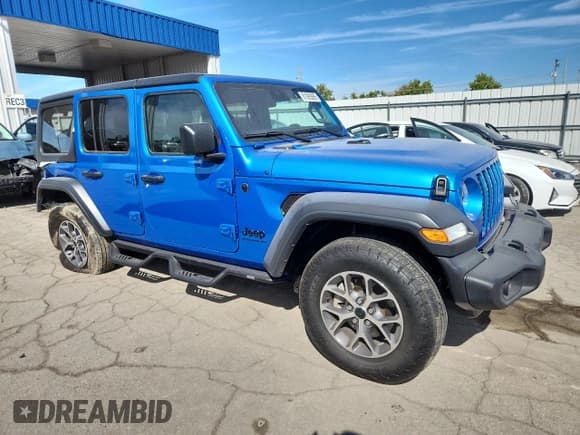 ✅ 2024 Jeep Wrangler Sport S • VIN: 1C4PJXDG9RW213826 • Lot: 81995895. Listed on Copart with 17,139 mi. Free auction sales archive from the USA and detailed vehicle history report at DreamBid. Image 4.