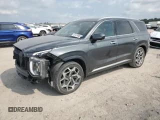 ✅ 2022 Hyundai Palisade Calligraphy • VIN: KM8R7DHE7NU456406 • Лот: 87474945. Опубликован ранее на Copart с пробегом 43 182 миль. Бесплатный доступ к архиву аукционных продаж из США и подробный отчёт об истории автомобиля на DreamBid. Изображение 1.
