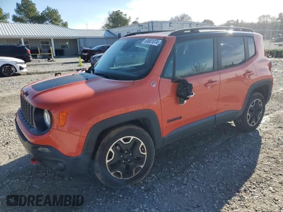 ✅ 2017 Jeep Renegade Trailhawk • VIN: ZACCJBCB0HPE90609 • Lot: 85801074. Listed on Copart with 136,187 mi. Free auction sales archive from the USA and detailed vehicle history report at DreamBid. Image 1.