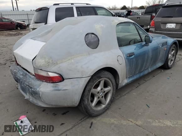 ✅ 1999 BMW Z3 2.8 • VIN: 4USCH3339XLF70114 • Лот: 44649925. Опубликован ранее на Copart с пробегом 90 410 миль. Бесплатный доступ к архиву аукционных продаж из США и подробный отчёт об истории автомобиля на DreamBid. Изображение 3.