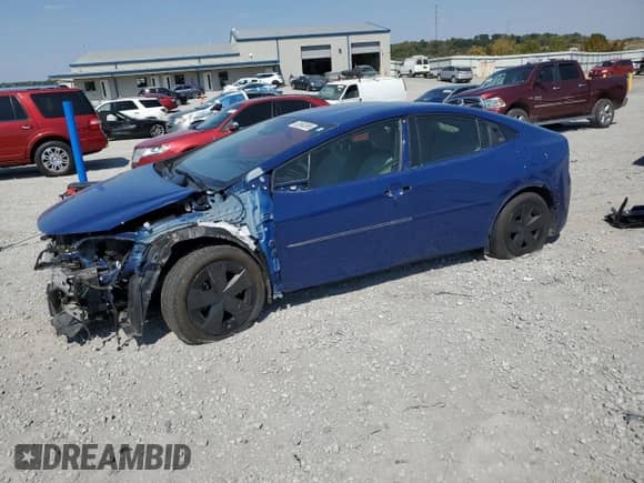 2023 Toyota Prius LE with VIN JTDACAAU6P3004002, listed as a Copart auction lot 80690095 with 58,977 mi miles and Salvage title. Bid and sale history available at DreamBid. Image 1.