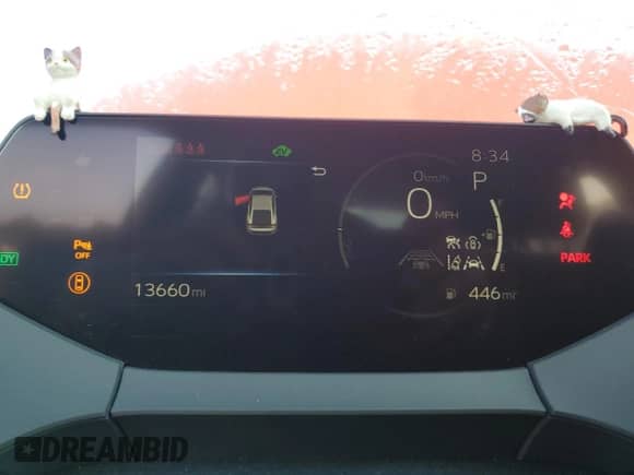 2024 Toyota Prius LE with VIN JTDADABU0R3015981, listed as a Copart auction lot 71633355 with 13,660 mi miles and Clean title. Bid and sale history available at DreamBid. Image 9.