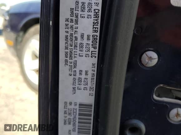 2013 Dodge Challenger SXT z VIN 2C3CDYAGXDH607458, wystawiony jako Copart lot #73729774 z przebiegiem 181 217 mil mil oraz Czysty tytuł • Clean title. Historia ofert i sprzedaży dostępna na DreamBid. Obrazek 12.