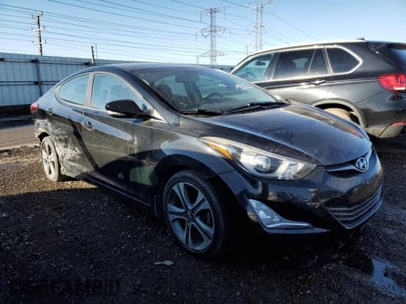 2016 Hyundai Elantra Sport with VIN KMHDH4AH0GU523068, listed as a Copart auction lot 42415085 with 108,048 mi miles and Salvage title. Bid and sale history available at DreamBid. Image 4.