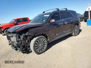 ✅ 2024 Hyundai Palisade Calligraphy • VIN: KM8R74GE6RU731321 • Лот: 77592344. Опубликован ранее на Copart с пробегом 8 099 миль. Бесплатный доступ к архиву аукционных продаж из США и подробный отчёт об истории автомобиля на DreamBid. Изображение 1.