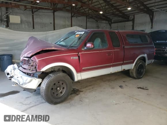 ✅ 1997 Ford F-150 XL • VIN: 1FTDX18W7VKC51041 • Lot: 86871825. Listed on Copart with 188,970 mi. Free auction sales archive from the USA and detailed vehicle history report at DreamBid. Image 1.