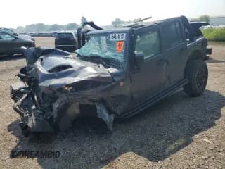 ✅ 2017 Jeep Wrangler Unlimited Rubicon Hard Rock • VIN: 1C4BJWFG4HL521715 • Lot: 64614615. Listed on Copart with 122,527 mi. Free auction sales archive from the USA and detailed vehicle history report at DreamBid. Image 1.