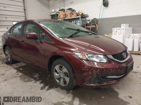 ✅ 2014 Honda Civic LX • VIN: 2HGFB2F50EH524689 • Lot: 43595181. Listed on IAAI with 172,706 mi. Free auction sales archive from the USA and detailed vehicle history report at DreamBid. Image 1.
