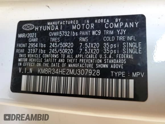 ✅ 2021 Hyundai Palisade SEL • VIN: KM8R34HE2MU307928 • Лот: 88776425. Опубликован ранее на Copart с пробегом 96 516 миль. Бесплатный доступ к архиву аукционных продаж из США и подробный отчёт об истории автомобиля на DreamBid. Изображение 14.