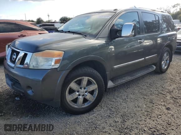 ✅ 2010 Nissan Armada Platinum • VIN: 5N1AA0NE5AN620056 • Lot: 82616095. Wystawiony na Copart z przebiegiem 282 768 mil. Bezpłatny archiwum sprzedaży aukcyjnych z USA i szczegółowy raport historii pojazdu na DreamBid. Zdjęcie 1.