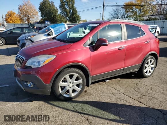 ✅ 2015 Buick Encore Leather • VIN: KL4CJCSB7FB158353 • Лот: 91106805. Опубликован ранее на Copart с пробегом 109 295 миль. Бесплатный доступ к архиву аукционных продаж из США и подробный отчёт об истории автомобиля на DreamBid. Изображение 1.