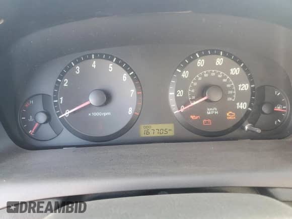 2005 Hyundai Elantra GLS with VIN KMHDN46D15U036909, listed as a Copart auction lot 79901944 with 167,705 mi miles and Salvage title. Bid and sale history available at DreamBid. Image 9.