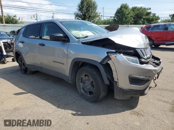 ✅ 2020 Jeep Compass Sport • VIN: 3C4NJCABXLT230303 • Lot: 68456155. Listed on Copart with 75,561 mi. Free auction sales archive from the USA and detailed vehicle history report at DreamBid. Image 4.