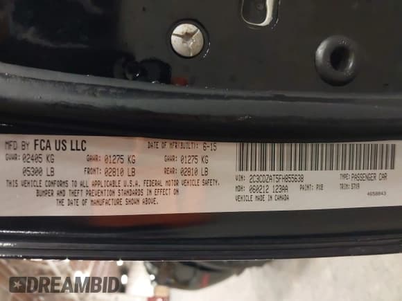 ✅ 2015 Dodge Challenger R/T • VIN: 2C3CDZAT5FH855638 • Lot: 43306634. Wystawiony na IAAI z przebiegiem 83 453 mil. Bezpłatny archiwum sprzedaży aukcyjnych z USA i szczegółowy raport historii pojazdu na DreamBid. Zdjęcie 9.