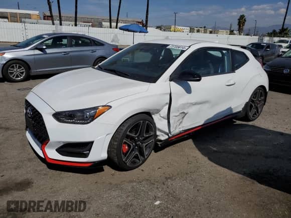 2022 Hyundai Veloster z VIN KMHT36AH5NU012944, wystawiony jako Copart lot #73705614 z przebiegiem 18 031 mil mil oraz Szkoda całkowita • Salvage title. Historia ofert i sprzedaży dostępna na DreamBid. Obrazek 1.