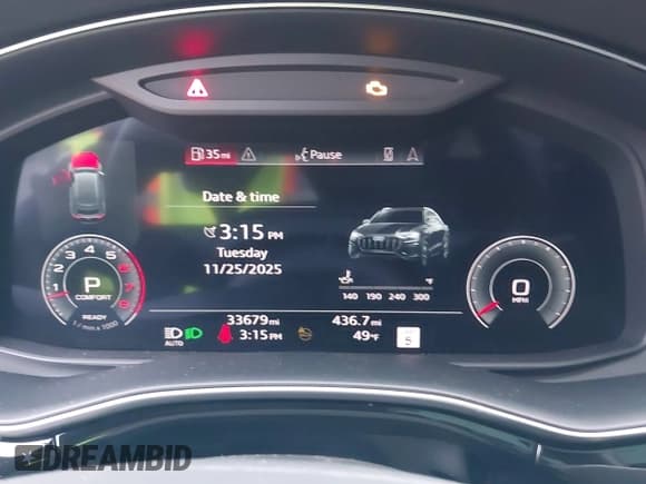 ✅ 2023 Audi Q8 Prestige • VIN: WA1FVBF13PD019369 • Lot: 43783365. Listed on IAAI with 33,679 mi. Free auction sales archive from the USA and detailed vehicle history report at DreamBid. Image 7.