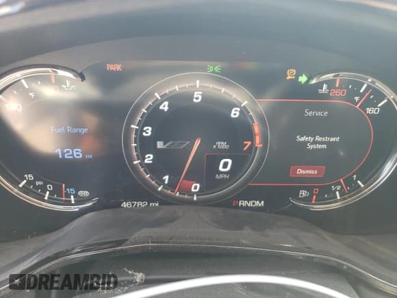 ✅ 2019 Cadillac CTS-V • VIN: 1G6A15S63K0138458 • Lot: 63482374. Listed on Copart with 46,782 mi. Free auction sales archive from the USA and detailed vehicle history report at DreamBid. Image 9.