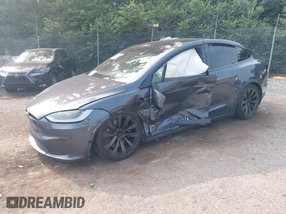 ✅ 2023 Tesla Model X • VIN: 7SAXCBE53PF417570 • Лот: 42928886. Опубликован ранее на IAAI с пробегом Не указан. Бесплатный доступ к архиву аукционных продаж из США и подробный отчёт об истории автомобиля на DreamBid. Изображение 2.
