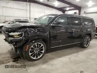 ✅ 2023 Jeep Wagoneer Series III • VIN: 1C4SJSDP0PS503082 • Lot: 77155824. Listed on Copart with 21,774 mi. Free auction sales archive from the USA and detailed vehicle history report at DreamBid. Image 1.