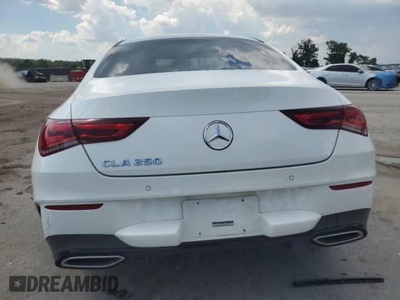 2023 Mercedes-Benz CLA 250 with VIN W1K5J4GB4PN387950, listed as a Copart auction lot 66639325 with 35,078 mi miles and Salvage title. Bid and sale history available at DreamBid. Image 6.