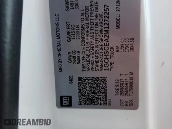 ✅ 2021 Chevrolet Colorado 2WD LT • VIN: 1GCHSCEA2M1272257 • Лот: 61997805. Опубликован ранее на Copart с пробегом 67 283 миль. Бесплатный доступ к архиву аукционных продаж из США и подробный отчёт об истории автомобиля на DreamBid. Изображение 13.