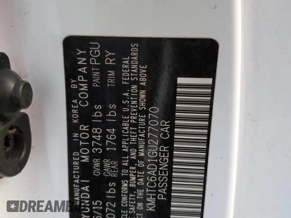 ✅ 2016 Hyundai Veloster • VIN: KMHTC6AD1GU277070 • Lot: 78858044. Wystawiony na Copart z przebiegiem 187 320 mil. Bezpłatny archiwum sprzedaży aukcyjnych z USA i szczegółowy raport historii pojazdu na DreamBid. Zdjęcie 13.