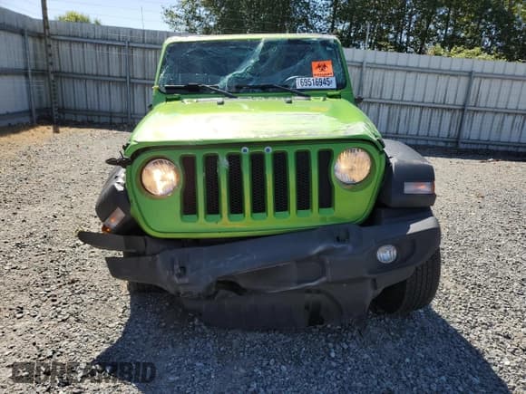 ✅ 2020 Jeep Wrangler Sport S • VIN: 1C4GJXAG4LW140344 • Lot: 69516945. Listed on Copart with 47,196 mi. Free auction sales archive from the USA and detailed vehicle history report at DreamBid. Image 5.